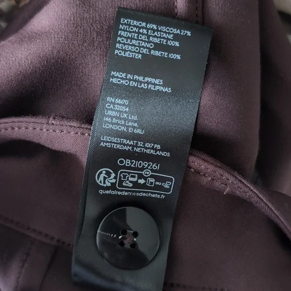 Maeve The Colette Cropped Wide Leg Faux Leather Pocket Pants NWT Size 32 - Picture 6 of 7